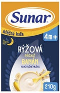 Sunar mléčná rýžová kaše na dobrou noc banánová