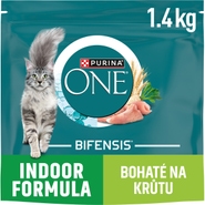 Purina ONE Bifensis Indoor granule pro kočky, krůta