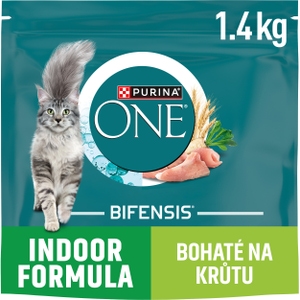 Purina ONE Bifensis Indoor granule pro kočky, krůta