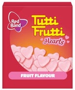 Red Band Tutti Frutti srdce bonbóny