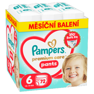 Pampers Premium Plenkové kalhotky Monthly Box, vel. 6 (13-19 kg)
