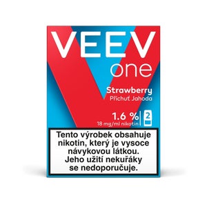 VEEV ONE Strawberry 2 náplně do e-cigarety 1,6%
