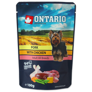 Ontario Kapsička vepřové s kuřecím ve vývaru pro psy   