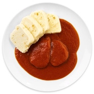 Authentic Rajská hovězí pečeně s&nbsp;houskovým knedlíkem