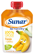 Sunar Do ručičky ovocná kapsička banán 4m+