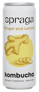 Spraga BIO Kombucha Ginger & Lemon plech