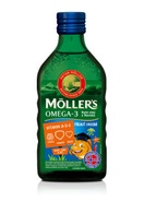 Mollers Omega 3 Rybí olej ovocná příchuť 250 ml