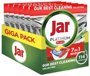 Jar Kapsle na nádobí Platinum Plus Yellow, Box, 6x19ks