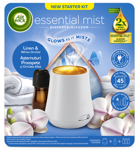 Air Wick Aroma difuzér s náplní Prádlo a bílá orchidej