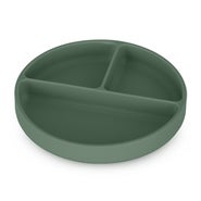 Petite&Mars Talířek silikonový dělící kulatý Take&Match Misty Green 6m+