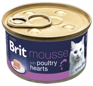 Brit Premium by Nature Cat Can with Poultry heart, pro kočky