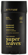 Attitude Pánský deodorant Super leaves - Amber & Citrus