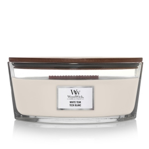 Wood Wick White Teak vonná svíčka