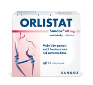 Orlistat Sandoz 60 mg 84 tobolek
