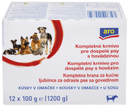 ARO Kapsičky pro psy hovězí 12 x 100 g