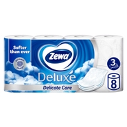 Zewa Deluxe Delicate Care toaletní papír, 3vrstvý, 8 rolí