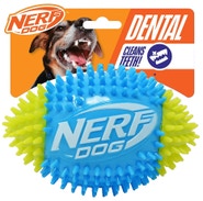 Nerf Dog Pískací fotbalový míč se spikemi, 15 cm