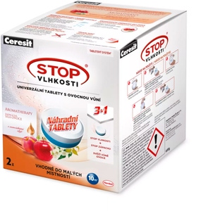 Ceresit Pohlcovač vlhkosti Pearl Energetické ovoce 3v1 náhradní tablety (2× 300 g)