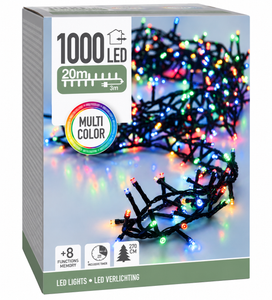 Koopman LED světelný řetěz, multicolor 20 m