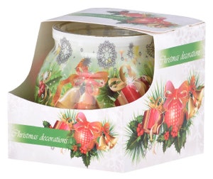Emocio Christmas Decorations vonná svíčka, Dekor 80 x 72 mm