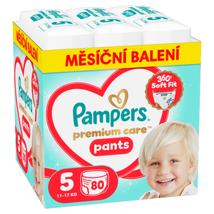 Pampers Premium Plenkové kalhotky Monthly Box, vel. 5 (11-17 kg)