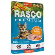 Rasco Premium Kapsička Adult krůta s rakytníkem pro kočky 