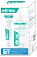 Elmex Ústní voda 400ml + zubní pasta 75ml Super Set Sensitive