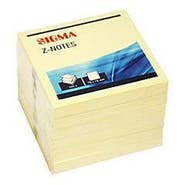 Sigma Bloček žlutý, 75x75 mm