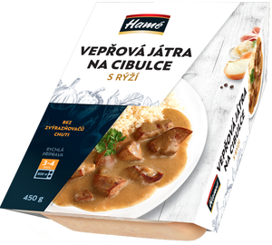 Hamé Vepřová játra s rýží