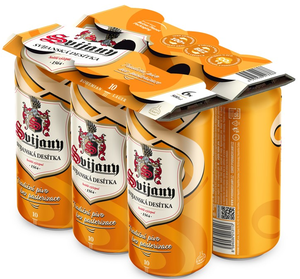 Svijany Desítka 10 výčepní, plech 6x0,5l