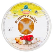 Pozdrav z Loštic zrající sýr kousky