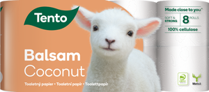 Tento Balsam Coconut toaletní papír 3vrstvý, 8 rolí