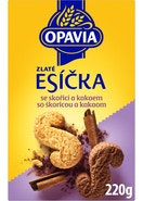Opavia Zlaté Esíčka sušenky se skořicí a kakaem