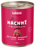Louie Kachní konzerva s brusinkami, vitamíny a minerály pro psy