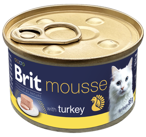 Brit Premium by Nature Cat Can with Turkey, pro kočky