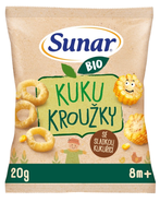 Sunar BIO Dětské křupky Kuku kroužky, 9m+
