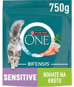 Purina ONE Bifensis Sensitive granule pro kočky, krůta