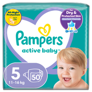 Pampers Plenky Active baby vel. 5 (11-16 kg)