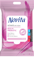 Novita Vlhčené ubrousky na intimní hygienu s prebiotikem Biolin
