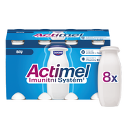 Actimel Probiotický jogurtový nápoj s vitamíny bílý 8x100g
