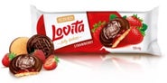 Roshen Lovita piškoty s želé s jahodovou příchutí