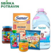 Sbírka potravin - Plné bříško za 300 Kč