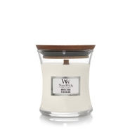 Wood Wick White Teak vonná svíčka 85 g