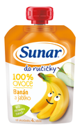 Sunar Do ručičky ovocná kapsička banán 4m+