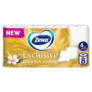 Zewa Exclusive Ultra Soft Almond toaletní papír, 4vrstvý, 8 rolí
