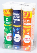 Maxi Vita Vitamíny šumivé tablety mix 6x20ks