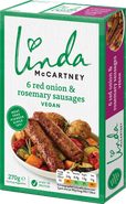 Linda McCartney's Veganské  klobásky s červenou cibulí a rozmarýnem 6 ks