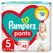 Pampers Pants Plenkové kalhotky Jumbo Pack, vel. 5 (12-17 kg)