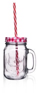 ORION Sklenice Straw víčko+brčko 0,45 l