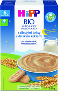 HiPP BIO Mléčná kaše na dobrou noc s dětskými keksy